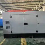 25 kW Yangdong diesel generator in a grey silent-type enclosure, front view