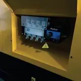 Built-in automatic transfer switch (ATS) in the side compartment of the 40 kW generator